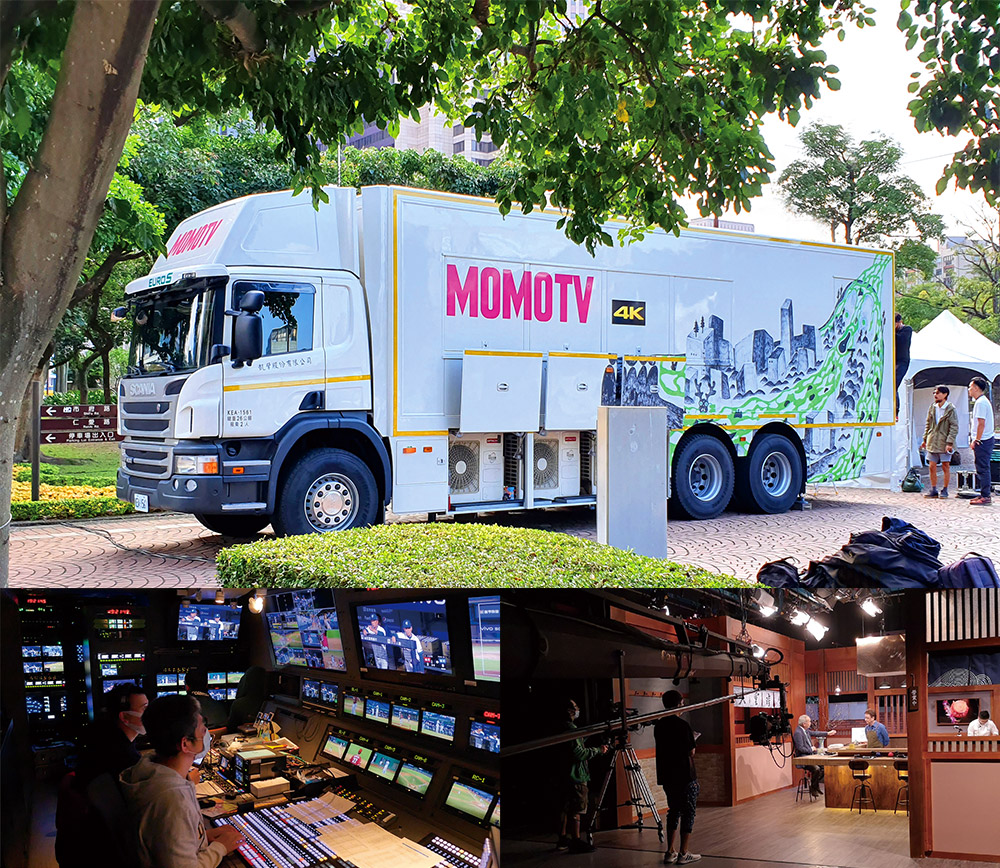 MOMOTV 4K轉播車 專業攝影棚